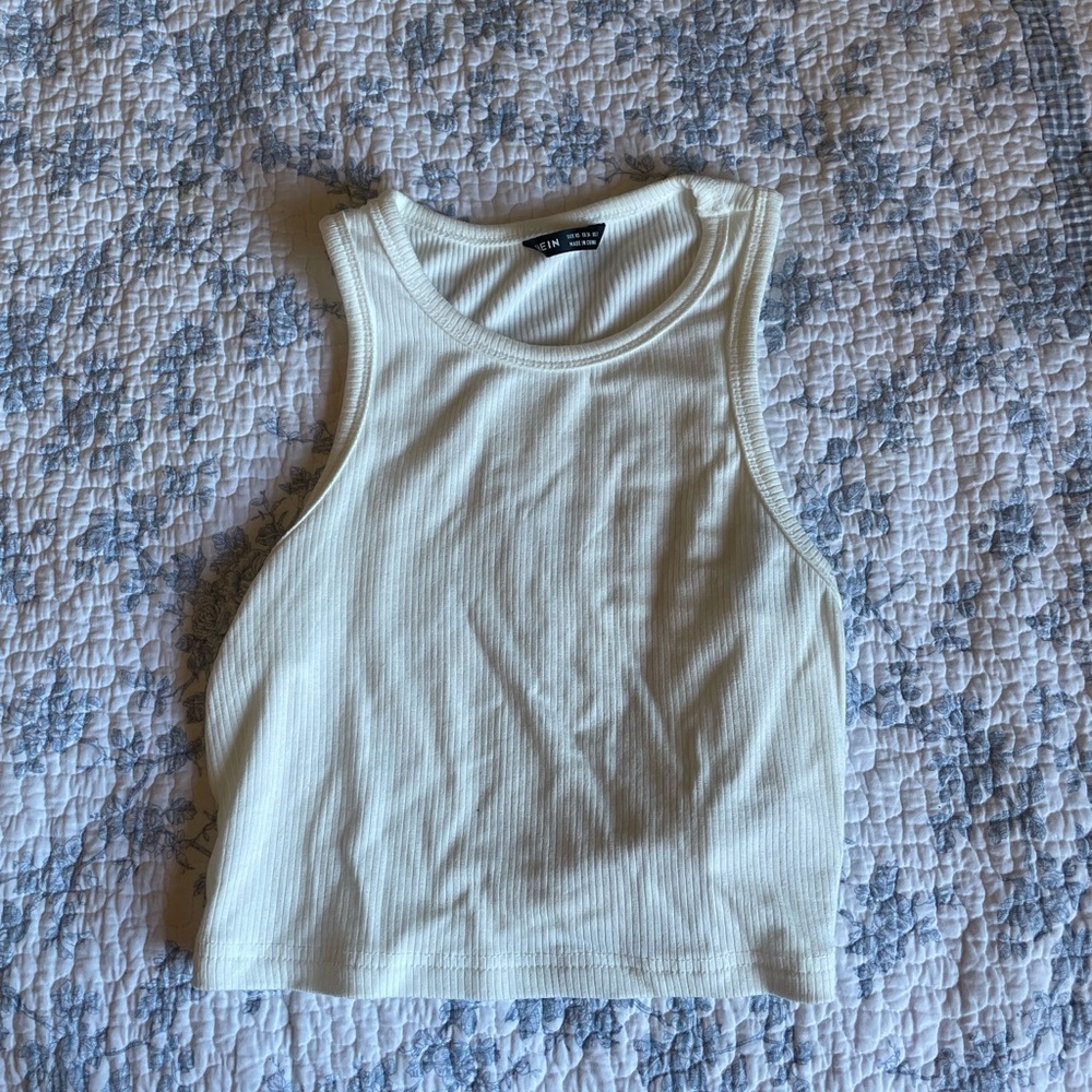 XS SHEIN white crop top